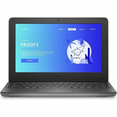 Dell Latitude 3000 3140 11.6&quot; Touchscreen Convertible 2 in 1 Notebook - HD - Intel N-Series N200 - 4 GB - 128 GB Flash Memory - English (US) Keyboard - Gray - Intel Chip - 1366 x 768 - Windows 11 Pro Education - Intel UHD Graphics - In-plane Switching (IPS) Technology - Front Camera/Webcam - IEEE 802.11ax Wireless LAN Standard