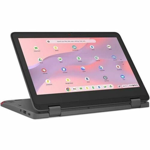 Lenovo 300e Yoga Chromebook Gen 4 82W2000AUS 11.6&quot; Touchscreen Convertible 2 in 1 Chromebook - HD - Octa-core (ARM Cortex A76 + Cortex A55) - 4 GB - 32 GB Flash Memory - English Keyboard - Graphite Gray - MediaTek Kompanio 520 Chip - 1366 x 768 - ChromeOS - ARM Mali-G52 2EE MC2 - In-plane Switching (IPS) Technology - Front Camera/Webcam - IEEE 802.11ax Wireless LAN Standard