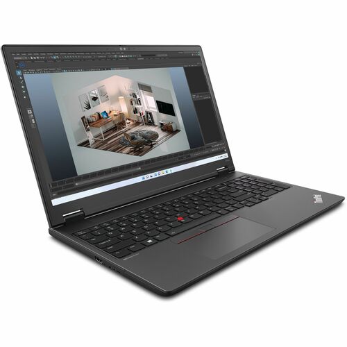 Lenovo ThinkPad P16v Gen 1 21FE0021US 16&quot; Mobile Workstation - WUXGA - AMD Ryzen 5 PRO 7640HS - 16 GB - 512 GB SSD - English Keyboard - Thunder Black - AMD Chip - 1920 x 1200 - Windows 11 Pro - NVIDIA RTX A500 with 4 GB - In-plane Switching (IPS) Technology - Front Camera/Webcam - IEEE 802.11ax Wireless LAN Standard