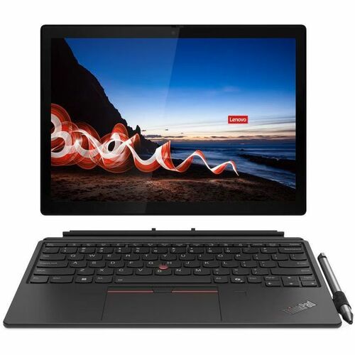 Lenovo ThinkPad X12 Detachable Gen 2 21LK002WUS 12.3&quot; Touchscreen Detachable 2 in 1 Notebook - Full HD Plus - Intel Core Ultra 5 134U - vPro Technology - 16 GB - 512 GB SSD - English Keyboard - Black - Intel Chip - 1920 x 1280 - Windows 11 Pro - Intel - In-plane Switching (IPS) Technology - Front Camera/Webcam - IEEE 802.11ax Wireless LAN Standard