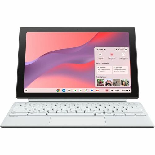 Asus Chromebook Detachable CM3 CM3001DM2A-YZ44T-S 10.5&quot; Touchscreen Rugged Detachable 2 in 1 Chromebook - WUXGA - Octa-core (ARM Cortex A76 + Cortex A55) - 4 GB - 64 GB Flash Memory - Foggy Silver - MediaTek Kompanio 520 Chip - 1920 x 1200 - ChromeOS - ARM Mali G52 MC2 2EE - 12 Hours Battery Run Time - IEEE 802.11ax Wireless LAN Standard