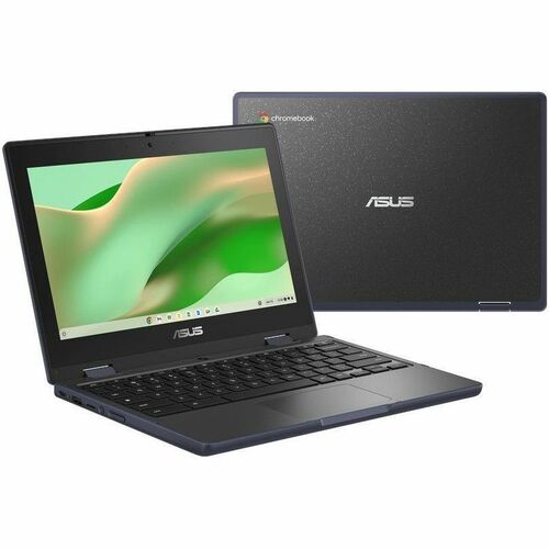 Asus Chromebook CR11 Flip CR1104F CR1104FGA-YZ42T 11.6&quot; Touchscreen Rugged Convertible 2 in 1 Chromebook - HD - Intel N-Series N100 - 4 GB - 32 GB Flash Memory - Mineral Gray - Intel Chip - 1366 x 768 - ChromeOS - Intel UHD Graphics - Front Camera/Webcam - IEEE 802.11ax Wireless LAN Standard