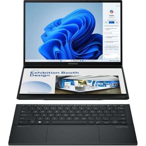 Asus ZenBook Duo UX8406 UX8406MA-DS76T 14&quot; Touchscreen Detachable 2 in 1 Notebook - Full HD - Intel Core Ultra 7 155H - Intel Evo Platform - 16 GB - 1 TB SSD - Inkwell Gray - Intel Chip - 1920 x 1200 - Windows 11 Home - Intel Arc Graphics - Tru2Life - Front Camera/Webcam - 13.50 Hours Battery Run Time - IEEE 802.11ax Wireless LAN Standard