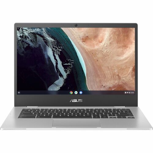 Asus Chromebook CX1 CX1400 CX1400CKA-DS84F 14&quot; Chromebook - Full HD - Intel Celeron N4500 - 8 GB - 64 GB Flash Memory - Transparent Silver - Intel Chip - 1920 x 1080 - ChromeOS - Intel UHD Graphics - Twisted nematic (TN) - 12 Hours Battery Run Time