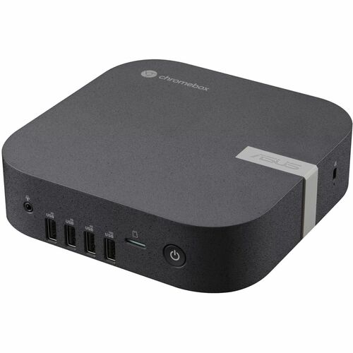 Asus Chromebox 5a CHROMEBOX5A-SC041UN Chromebox - Intel Celeron 7305 - 4 GB - 128 GB SSD - Mini PC - Eco Black - Intel Chip - ChromeOS - Intel UHD Graphics DDR4 SDRAM - IEEE 802.11ax - 65 W