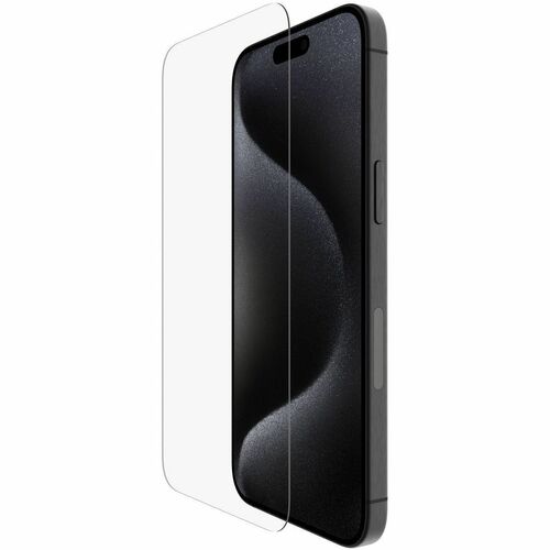 Belkin ScreenForce UltraGlass 2 Treated Screen Protector for iPhone 15 Pro Max - For LCD iPhone 15 Pro Max - Impact Resistant, Scrape Resistant, Crack Resistant, Smudge Resistant, Fingerprint Resistant, Chemical Resistant, Heat Resistant, Drop Resistant - 9H - Tempered Glass - for Apple iPhone 15 Pro Max