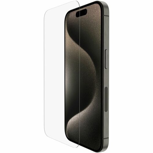 Belkin ScreenForce TemperedGlass Treated Screen Protector for iPhone 16 Pro - For OLED iPhone 16 Pro - Scratch Resistant, Impact Resistant, Chemical Resistant, Heat Resistant, Drop Resistant, Oil Resistant, Fingerprint Resistant, Smudge Resistant - 9H - Tempered Glass - for Apple Apple iPhone 16 Pro