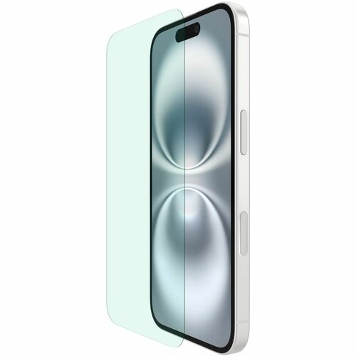 Belkin ScreenForce InvisiGlass Blue Light Filter Screen Protector for iPhone 16/15/14 - For OLED iPhone 16 Pro, iPhone 15 Pro, iPhone 14 Pro - Impact Resistant, Scratch Resistant, Crack Resistant, Smudge Resistant, Fingerprint Resistant, Smudge Proof - 9H - Glass - for Apple iPhone 16 Pro, iPhone 15 Pro, iPhone 14 Pro