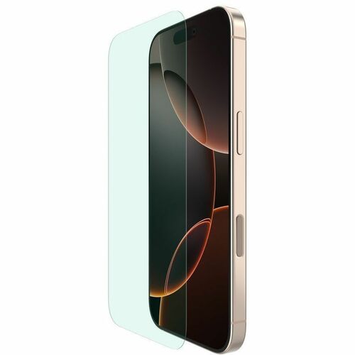 Belkin ScreenForce InvisiGlass Blue Light Filter Screen Protector for iPhone 16 Pro - For OLED iPhone 16 Pro - Impact Resistant, Scratch Resistant, Crack Resistant, Smudge Resistant, Fingerprint Resistant - 9H - Tempered Glass, Glass - for Apple iPhone 16 Pro