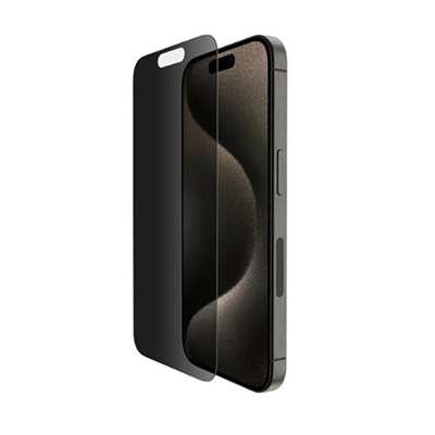 Belkin Privacy Screen Protector - For LCD iPhone 15 Pro - Glass - for Apple iPhone 15 Pro