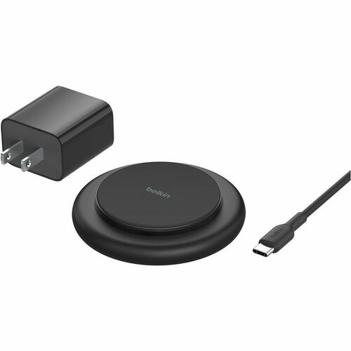 Belkin BoostCharge Magnetic Wireless Charging Pad with Qi2 15W - For Qi2-enabled Device, iPhone, Earbud - Input connectors: USB - Magnetic, Fast Charging, Anti-slip, MagSafe Technology