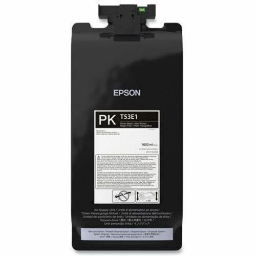 Epson UltraChrome PRO6 T53E Original High Yield Inkjet Ink Cartridge - Photo Black Pack - 1.6 L