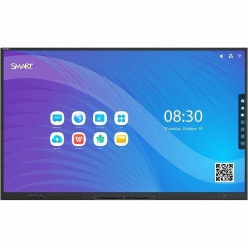 SMART Board GX165-V3 Collaboration Display - 65&quot; LCD - 8 GB DDR4 SDRAM - Infrared (IrDA) - Touchscreen - 16:9 Aspect Ratio - 3840 x 2160 - LED - 400 Nit - 2160p - USB - HDMI - VGA - Bluetooth - Android 11