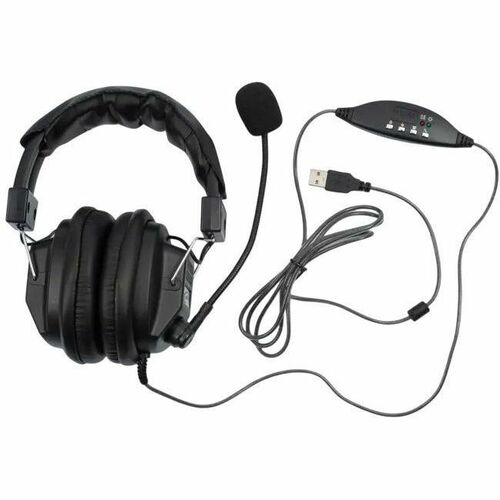 Califone Switchable Stereo/Mono Headset with USB Plug - Stereo - USB - Wired - 32 Ohm - Over-the-head, Over-the-ear - Binaural - Circumaural - 6 ft Cable - Uni-directional, Noise Reduction Microphone