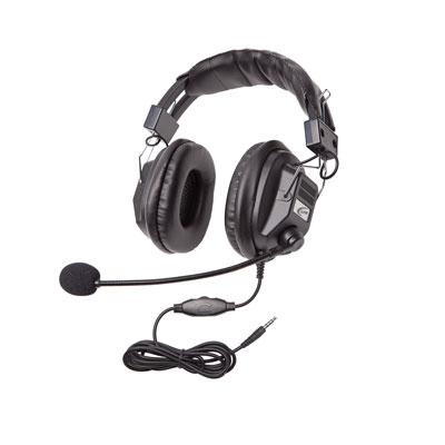 Califone 3068MT-CT Headset - Stereo - Mini-phone (3.5mm) - Wired - Over-the-head, Over-the-ear - Binaural - Circumaural - 6 ft Cable - Uni-directional Microphone - Black