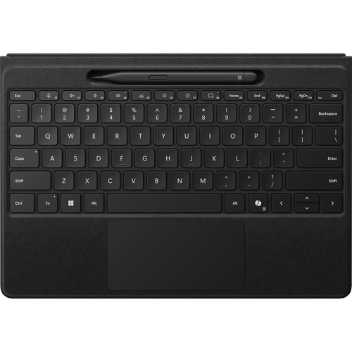 Surface Pro 10/11 Copilot Flex Keyboard (Type Cover) + Slim Pen (V2) Bundle - Alcantara - Standard Keyset - Black