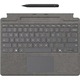 Surface Pro 10/11 Copilot Keyboard (Type Cover) + Slim Pen (V2) Bundle - Alcantara - Standard Keyset - Platinum 