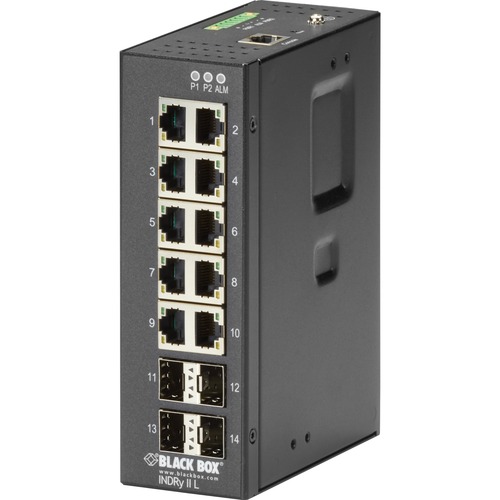 10P RJ45 4P SFP IND MGD SWITCH