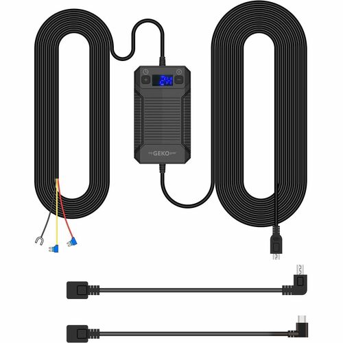 GekoGear Smart Hardwire Kit Pro with Mini, Micro USB, USB-C , works for most dash cam in the market  NEW!